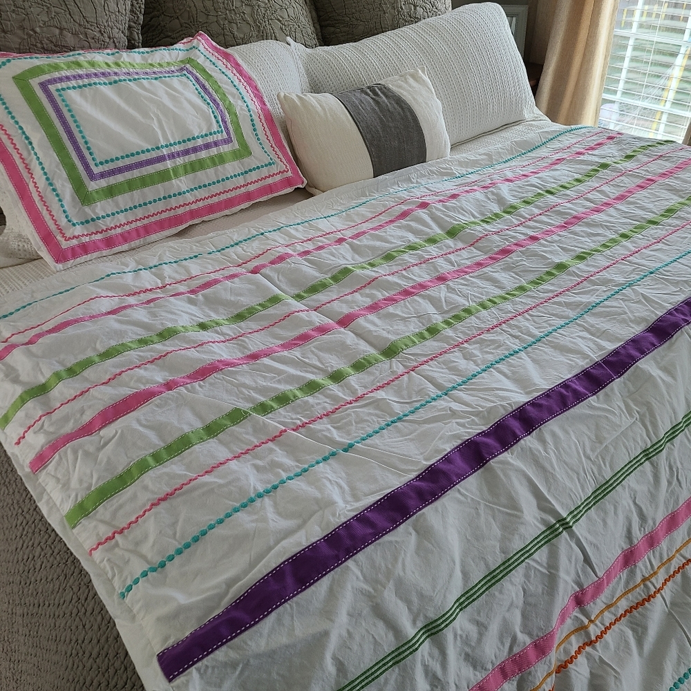 Pottery Barn Teen Twin Duvet Cover and sham